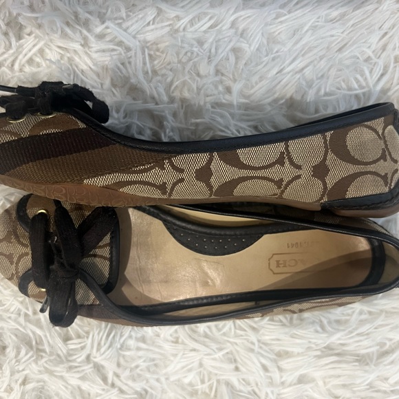 Signature Coach Brown Flats - Picture 5 of 8